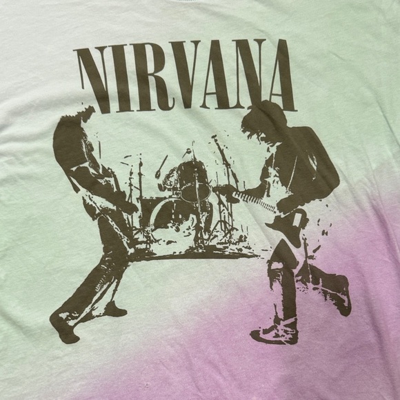 American Eagle Outfitters Nirvana Tee - White and Purple - Picture 2 of 9